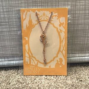 Disney Beauty and The Beast Rose Necklace 🌹
